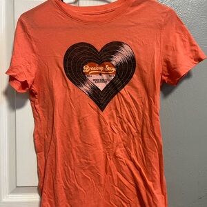 Red tshirt “ breakup songs “